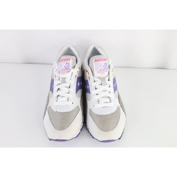 New Saucony Womens Size 9 Retro Shadow 6000 Running Jogging Shoes Gray Purple - Picture 2 of 12